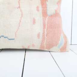 Vintage Turkish Kilim Lumbar Pillow Cover 12x24 Inch, Handmade - thumbnail 2