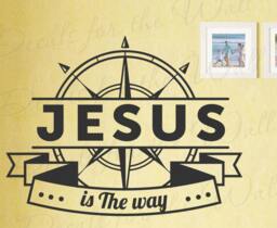 Jesus Is The Way Salvation Prayer Confidence Inspirational God Bible Verse Scripture Religious Christian Wall Decal Vinyl Art T27 - thumbnail 1