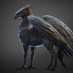 Hippogriff Model Horse Artist Resin - White Figurine Unpainted - thumbnail 4