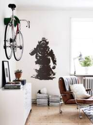 Deep Sea Diver Wall Art Decal, Banksy Style Scuba Street Art, Maritime Retro Urban Decor For Living Room, Bar Or Office - thumbnail 1