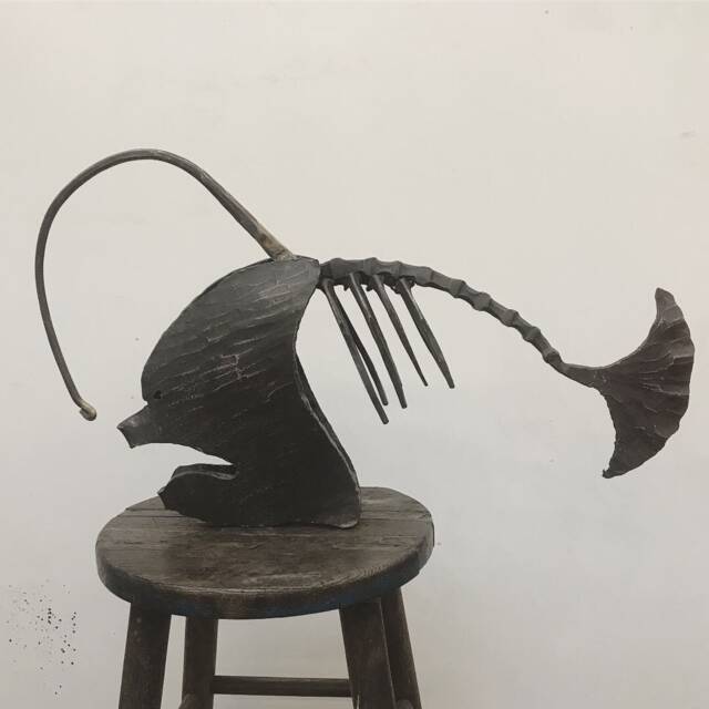 Fish-Forged Sculpture Art Blacksmith