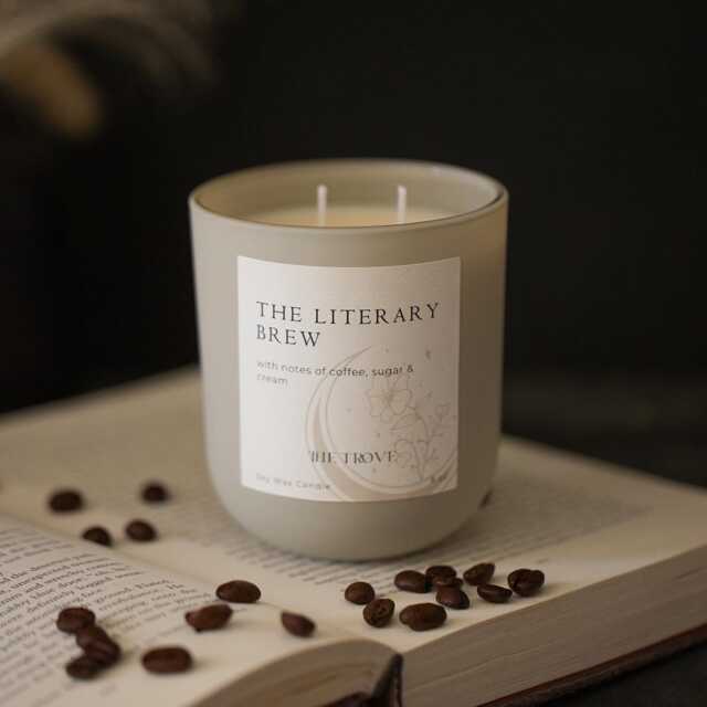 Literary Brew Candle - Book Lover Gift Unique Gifts For Readers Romantasy - image 1