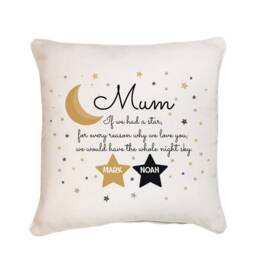 Personalised Mum Cushion With Children Names/Little Stars Cute Mother's Day Gift For New Gift - thumbnail 2