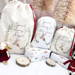 Personalised Christmas Sack, Stocking, Girl, Boy, Eve Box, First Gift, Mug - thumbnail 4