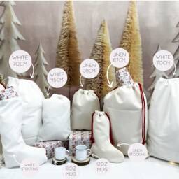 Personalised Christmas Sack, Stocking, Girl, Boy, Eve Box, First Gift, Mug - thumbnail 2