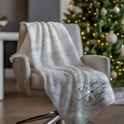Personalised Sherpa Fleece Blanket, Large Warm Chirstmas Present Gift, Nana, Grandad, Mummy, Mum. Sniggle Movie Blanket Baby Name - thumbnail 3