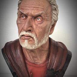 Tobin Bell Jigsaw Bust 1/3 Scale, Hand-Sculpted Horror Collectible Statue - thumbnail 2