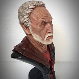 Tobin Bell Jigsaw Bust 1/3 Scale, Hand-Sculpted Horror Collectible Statue - thumbnail 3