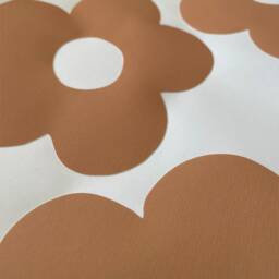Mustard Flower Fabric Wall Stickers - Eco-Friendly, Removable, Reusable Decals For Kids' Bedrooms, Playrooms & Nurseries - thumbnail 2