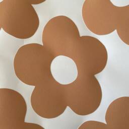 Mustard Flower Fabric Wall Stickers - Eco-Friendly, Removable, Reusable Decals For Kids' Bedrooms, Playrooms & Nurseries - thumbnail 3