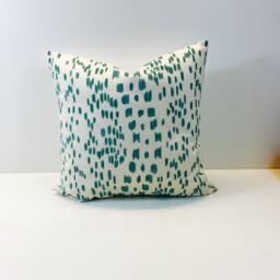 Brunschwig & Fils - Les Touches Aqua Luxurious Modern Animal Print Designer Cushion Cover Luxury Throw Pillow Handmade Home Decor - thumbnail 3