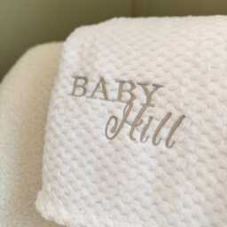 Personalized Embroidered White Waffle Baby Blanket - thumbnail 3