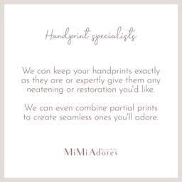 Custom Family Hand Print Keepsake in Stunning Watercolour - Created From Your Actual Handprints Personalised Mummy Daddy Gift - thumbnail 1