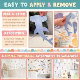 Watercolor Polka Dot Decals - Removable, Reusable Wall Stickers Boho Nursery Decor, Kids Room Art - thumbnail 3