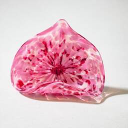 Blown Glass Business Card Or Phone Holder Pink - thumbnail 1