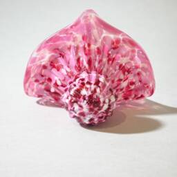 Blown Glass Business Card Or Phone Holder Pink - thumbnail 3