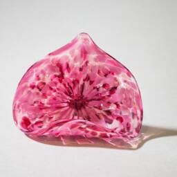 Blown Glass Business Card Or Phone Holder Pink - thumbnail 2