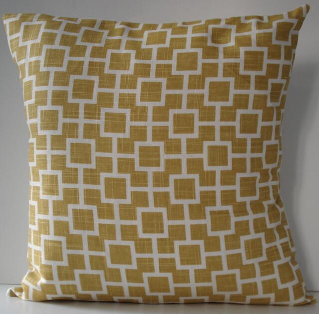 New 18x18 Inch Designer Handmade Pillow Cases. Yellow Cat's Cradle
