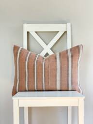 Brown Tribal Hemp Hand Woven Natural Dye Color Pillow Cover - thumbnail 1