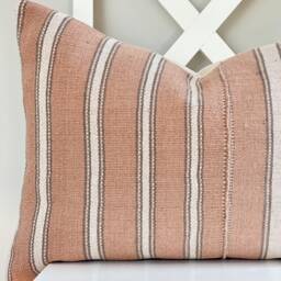 Brown Tribal Hemp Hand Woven Natural Dye Color Pillow Cover - thumbnail 2