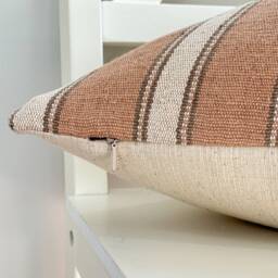 Brown Tribal Hemp Hand Woven Natural Dye Color Pillow Cover - thumbnail 3