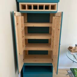 Swaffham Bespoke Handcrafted Pantry Larder Cupboard - Choice Of Colour Deposit Option Available - thumbnail 4