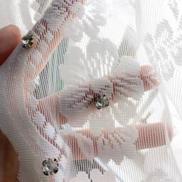 Floral Embroidery Lace Sheer Curtain Light Filtering Drapery - thumbnail 3