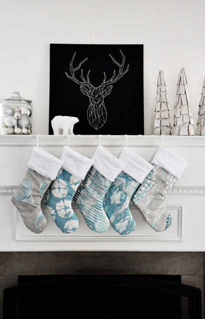 Personalized Teal Beach Christmas Stocking With Sand Dollar - Coastal Holiday Nautical Decor - image 1