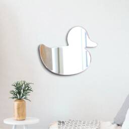 Rubber Duck Acrylic Mirror Wall Art Engraved Nursery Decor - thumbnail 2