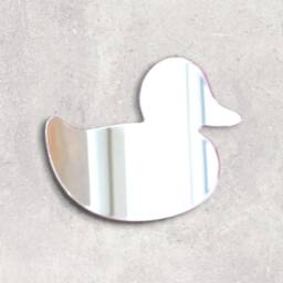 Rubber Duck Acrylic Mirror Wall Art Engraved Nursery Decor - thumbnail 3
