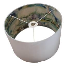 stunning Countryside With Grey Lampshade, Handmade Table Ceiling Pendant, Country Lamp Shade - thumbnail 3