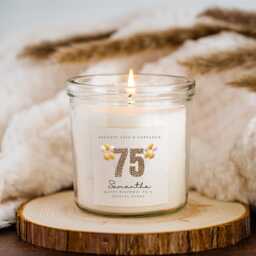 Aunty 75Th Birthday Candle Sticker Stickers Label Labels 75 - thumbnail 3