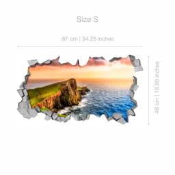 Sunset Cliff - 3D Wall Art Broken Stickers Sticker Decal Wallpaper Wall Decals Sku Sere3Dw - thumbnail 3