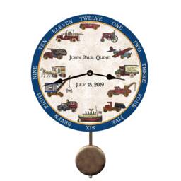 Personalized Automotive Clock - Old Fashioned Truck Toy Car Wall Clock - thumbnail 2