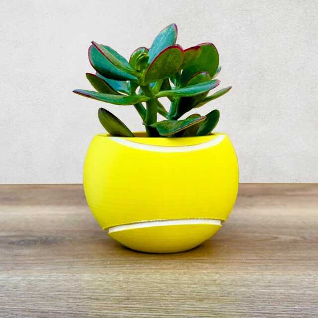 Tennis Ball Bowl - Plant Pot Holder & Storage Sports Desk Tidy Gift For Wimbledon Lovers - image 1