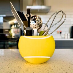 Tennis Ball Bowl - Plant Pot Holder & Storage Sports Desk Tidy Gift For Wimbledon Lovers - thumbnail 3
