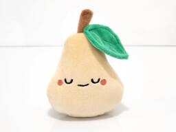 Handmade Pear Plush Kawaii Velboa Fruit Toy - thumbnail 1