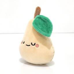 Handmade Pear Plush Kawaii Velboa Fruit Toy - thumbnail 3
