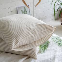 Set Of 2 Linen Pillowcases. Bed Pillow Sham Covers. Stonewashed Linen Slip Standard, Queen, King, Custom Cases Set - thumbnail 3