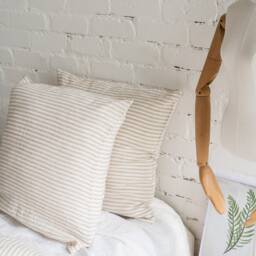 Set Of 2 Linen Pillowcases. Bed Pillow Sham Covers. Stonewashed Linen Slip Standard, Queen, King, Custom Cases Set - thumbnail 2