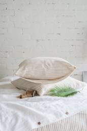 Set Of 2 Linen Pillowcases. Bed Pillow Sham Covers. Stonewashed Linen Slip Standard, Queen, King, Custom Cases Set