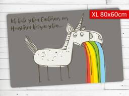 "Doormat - Assigner Motif ""Unicorn"