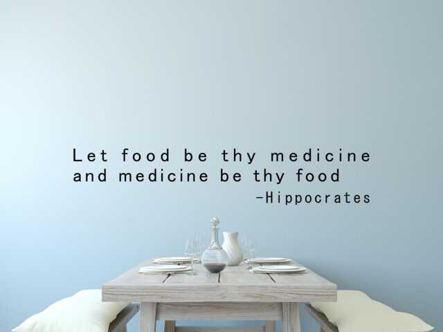 Food Is Medicine - Let Food Be Thy Natural Health & Wellness - Nutrition Wall Art - Chiropractic Gift - image 1