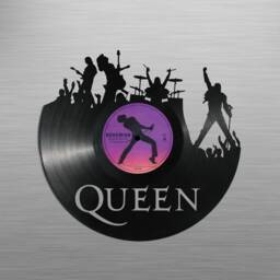 Queen 1 - Laser Cut Carved Vinyl Record Art Music Gift For Occasions Like Birthday, Christmas, Weeding Cutout Wall - thumbnail 1