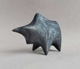 Ceramic Sculpture Buffalo, Bull Figurine, Black Bull, Art Collecting, Gift, Art Ceramics, Clay Figures, Minimalism, Animals - thumbnail 1