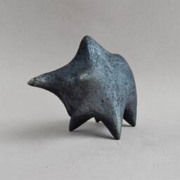 Ceramic Sculpture Buffalo, Bull Figurine, Black Bull, Art Collecting, Gift, Art Ceramics, Clay Figures, Minimalism, Animals - thumbnail 3
