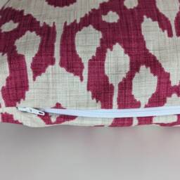 Cushion Cover in Iliv Marrakech Ikat Fuchsia Pink Begonia 14 - thumbnail 2