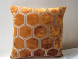 Designers Guild Fabric Manipur Sienna Cushion Cover/Pillow Cover - thumbnail 1