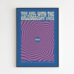 The Girl With Kaleidoscope Eyes - Lyrics Music A3 A4 A5 Wall Art Poster Print Gig - thumbnail 3