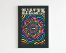 The Girl With Kaleidoscope Eyes - Lyrics Music A3 A4 A5 Wall Art Poster Print Gig - thumbnail 1